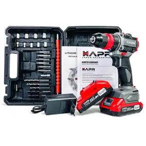 XAPR Bor Cordless APR JAPAN Type AP24+ GARANSI RESMI Impact Drill 3 Mode Putar Bolak Balik & LED 88V Baterai 5 Cell Torsi 2 Gigi Manual 1 & 2 Aksesori Lengkap