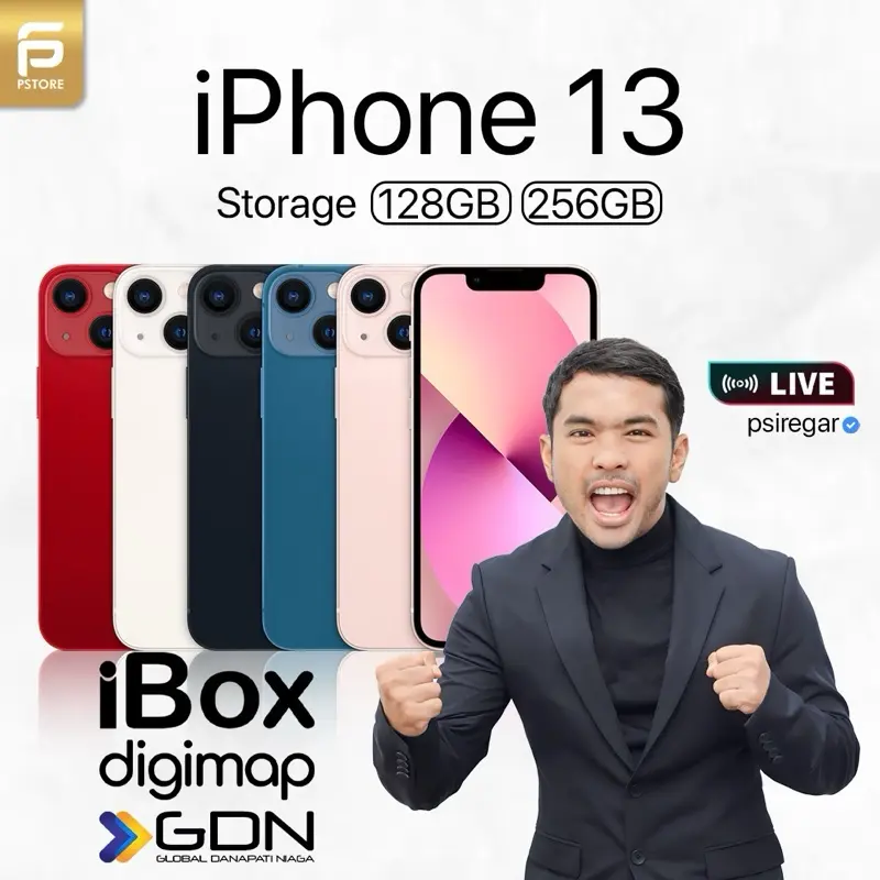 LIVE SALE PAPI PUTRA SIREGAR | IPHONE 13 128 NEW BERGARANSI RESMI INDONESIA