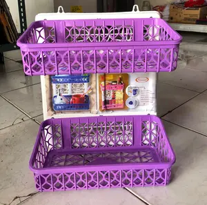 RAK KOSMETIK JOYCE-RAK KAMAR MANDI-TEMPAT SABUN DAN SHAMPO keranjang