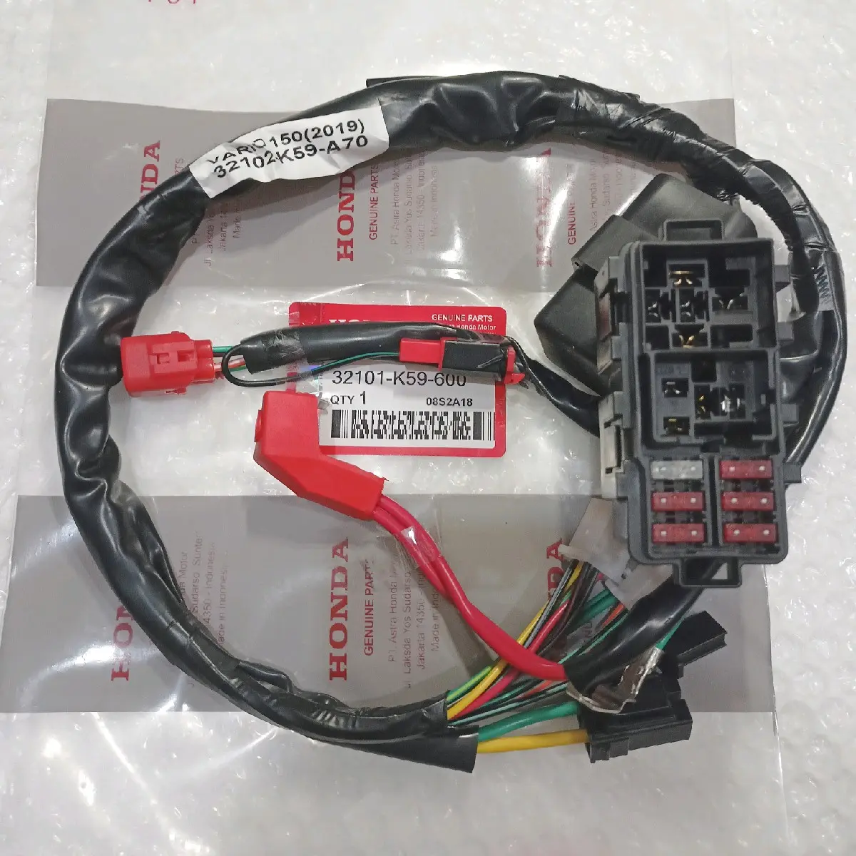 RUMAH BOX SEKRING SUB HARNESS KABEL BATERAI BAGIAN AKI VARIO 125 150 LED 2015-2017 HONDA AHM 32102-K59-A70