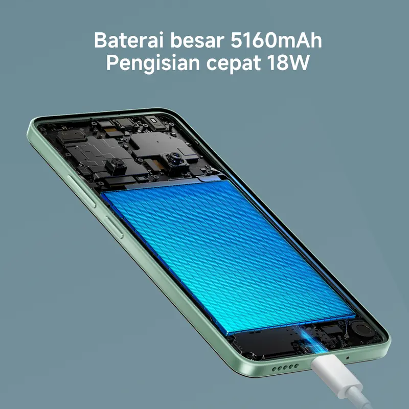 POCO C75 (6/128GB) (8/256GB) | Layar 6,88" | 50MP AI | Refresh rate 120 Hz | Baterai 5.160mAh | 18W Pengisian cepat | RAM hingga 16GB dengan fitur ekspansi | NFC | Garansi 15 bulan [Official Store] 3