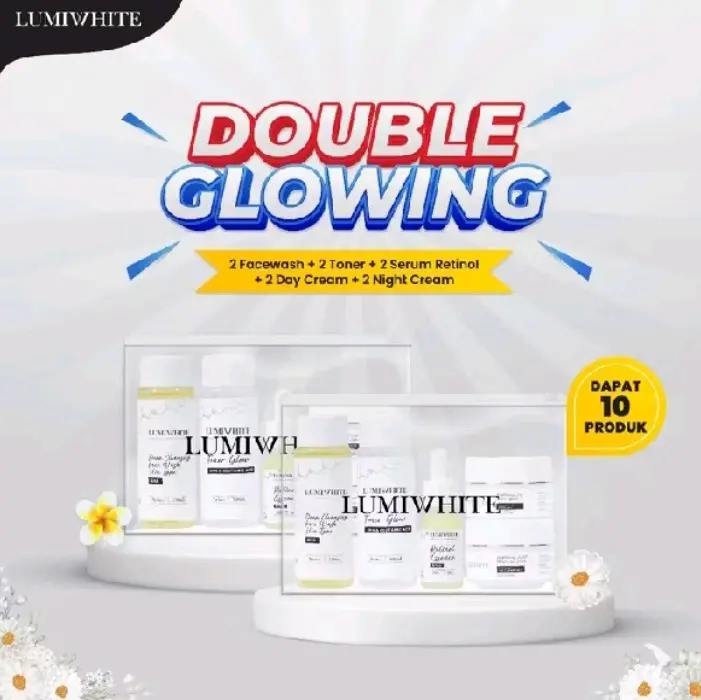 LUMIWHITE 2 paket skincare double isi 10 resmi BPOM