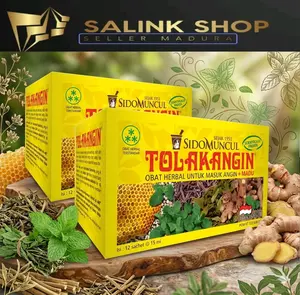 3BOX SIDOMUNCUL TOLAK ANGIN CAIR 36 Sachet - Obat Herbal Terstandar OHT BPOM Masuk Angin