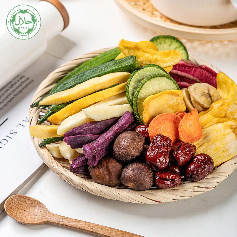 [HALAL]Keripik Mix Sayur & Buah Vegetables Chips & Fruits Kemasan Pouch Premium Chinese food Snack Cemilan Sweet COD Local delivery within 24 hours Manis Camilan 5