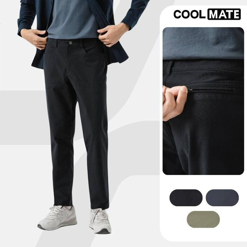 Quần dài Kaki ECC Pants dáng slim thoáng khí - Coolmate