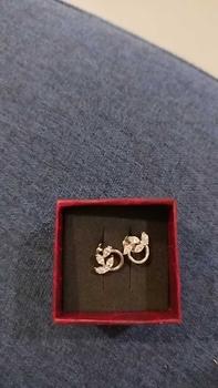 Product Review of Hoa tai giọt nước 4ly khóa đẩy bạc ý nguyên chất 925 đã xi kim from 🍀** M** 🍀** K**h 🍀** 0