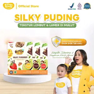 Bumbu Bunda Silky Pudding Strawberry / Coklat / Plain / RedVelvet 100gr (isi 4) -Cemilan MPASI | Puding sehat | Tanpa Pemanis & Pengawet |Cemilan MPASI / Snack MPASI / Cemilan Bayi / Snack Bayi