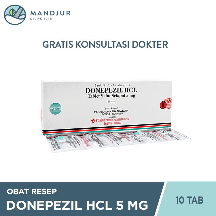 Donepezil HCL Nulab 5 mg Strip 10 Tablet