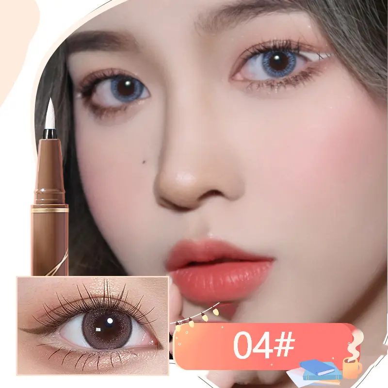 Bút Kẻ Mắt Siêu Mịn Cho Nữ, Chống Nhòe, Lâu Trôi, Không Thấm Nước Và Mồ Hôi, Cho Người Mới Làm Que Lỏng, Gel, Chống Nhòe Lâu Trôi Cosmetic Mỹ Phẩm Trang Điểm Son 4