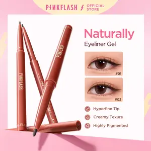 [Official] PINKFLASH#InfallibleLine Hyperfine Smooth Gel Eyeliner High Pigmented Multiple Colors Smudge-proof Breakup-proof Waterproof Long-lasting E13
