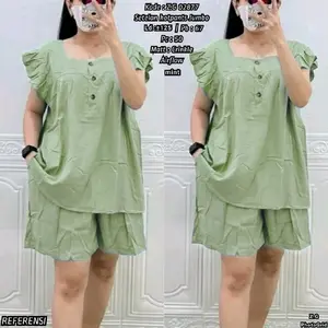 One set Crinkle Jumbo \setelan Wanita \Setelan crinkle