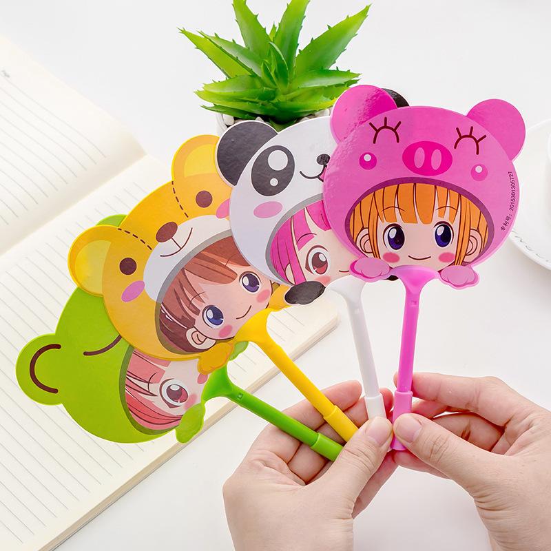 GTT Pena Kipas Lucu Animal dan Buah Pulpen Kipas Karakter Stationery Part 1 1