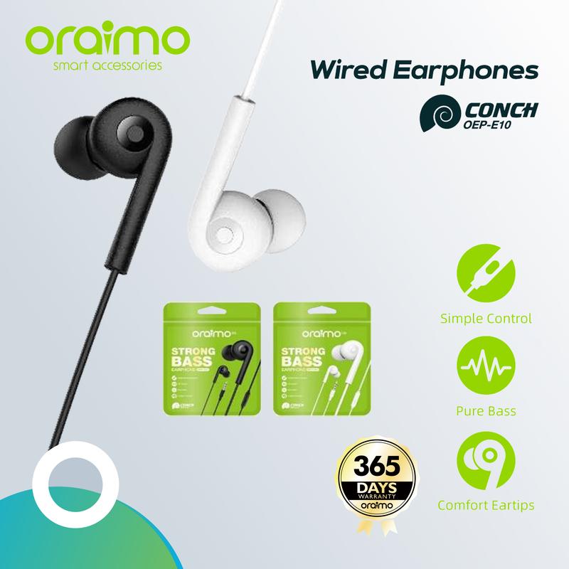 Oraimo Earphone kabel dengan Mic Universal 3.5mm IOS/Android OEP-E10 …