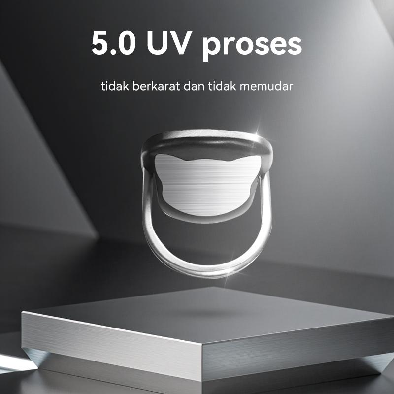 UP32 Ring Holder HP Anti Jatuh, Cincin Pegangan HP Portable dengan Dudukan Mobil untuk Semua Smartphone