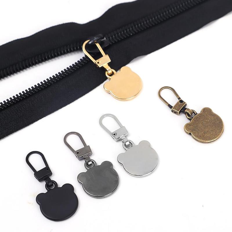 Product Introduction of 1/5pcs Small Bear Head Detachable Zipper Sliders Repair Accessories Pants Dress Zippers Head Clothes Accessories 15