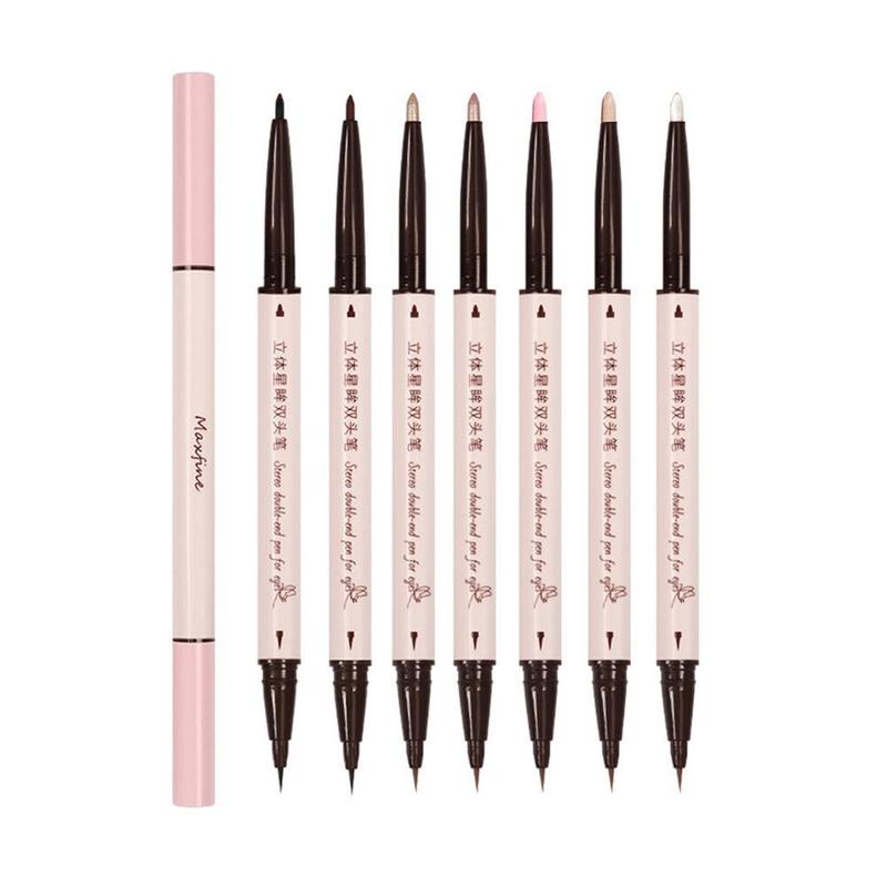 Product Introduction of Double-Headed Eyeliner Pen 2-in-1 ing High Pen Waterproof Easy To Not Sweatproof Fade D2Q7 32