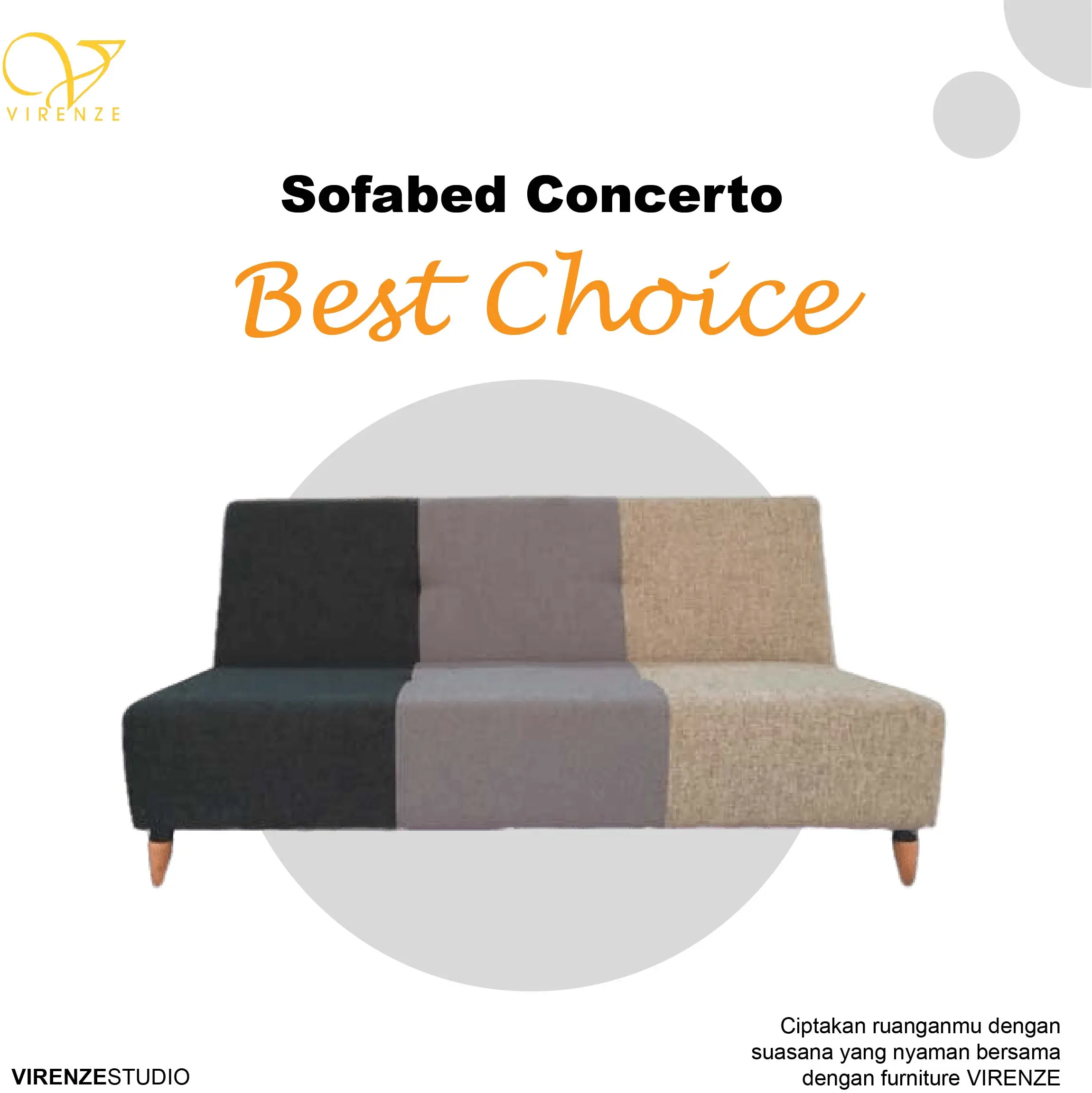 Sofabed Sofa Bed Concerto VIRENZE Jateng (Semarang,Solo) Jatim (Madiun,Ngawi) Yogya (Magelang , Jogja , Sleman) dan sekitarnya