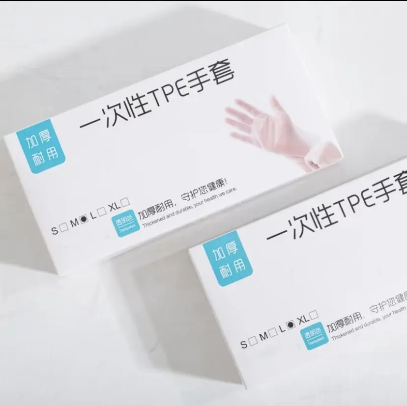 Disposable Gloves L, Latex-Free and Powder-Free Clear Vinyl Gloves for Cooking, Food Prep, Household Cleaning