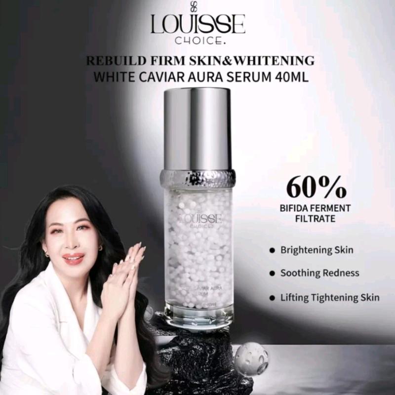 Louisse Choice White Caviar Aura Serum/Moisturizer 40ml Brightening Skin Soothing Redness Lifting 0