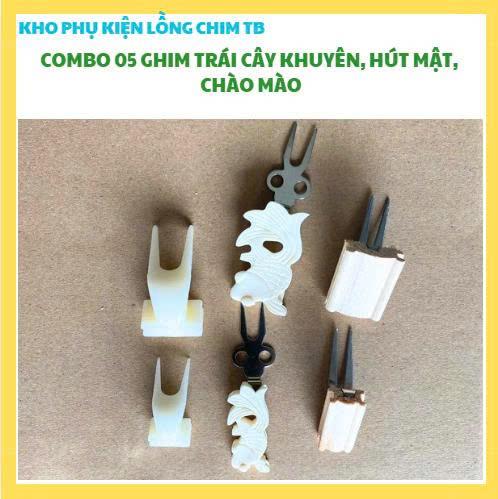 COMBO 05 XIÊN CHUỐI, XIÊN TRÁI CÂY CHO CHIM KHUYÊN, ĐẤT, HÚT MẬT