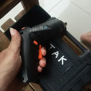 ALLEFIX Set Bor Tangan Bolak Balik Screwdriver 4,2 Volt Tanpa Kabel 45 Pcs Mata Obeng Lengkap Free Usb - 6003