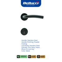 Gambar Bellucci Door Handle K-786 Black Kunci Pintu Rumah Satu Set Minimalis Modern High Security dari ONASSIS BELLUCCI OFFICIAL Kota Tangerang 3 Tokopedia
