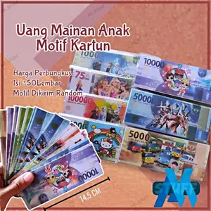 50 lembar UANG Uangan DUIT KERTAS BAHAN MAHAR SCRAPBOOK MAINAN EDUKASI ANAK Belajar Kerajinan Kertas Karakter Mainan Mainan Anak Jadul Mainan Anak Murah Mainan Anak Eceran Mainan Anak Titip Warung