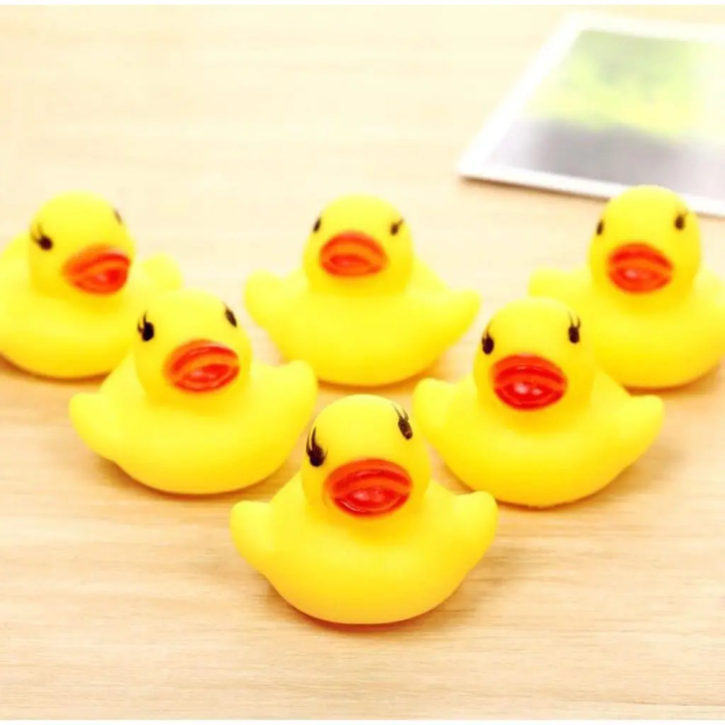 Bebek Karet Mainan Mandi Anak isi 6 pcs / Mainan edukasi Anak/ mainan bayi / baby bath toys