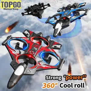 Mainan Pesawat Tempur Remote Control 2.4G LED Glow RC Pesawat Stunt Akrobatik dari Bahan Foam EPP