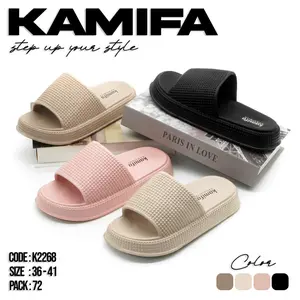 Sandal Slip On Wanita Dewasa Sandal Selop Wanita Model Terbaru Kekinian Sendal Shoes Karet