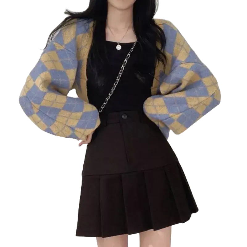 Cardigan Crop | Sooyun knite cardy | Cardigan premium korean | Kardigan wanita
