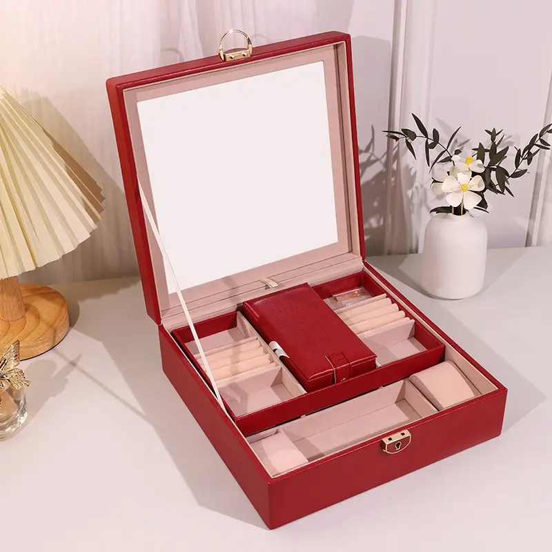 Kotak Perhiasan Kotak Penyimpanan Perhiasan Box Jewerly Box Penyimpanan Cincin Kalung Jewerly Box TOP129 8