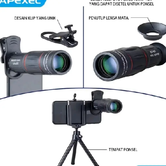 Lensa Kamera Telezoom Apexel Camera - Lensa ApexelTeelezoom
