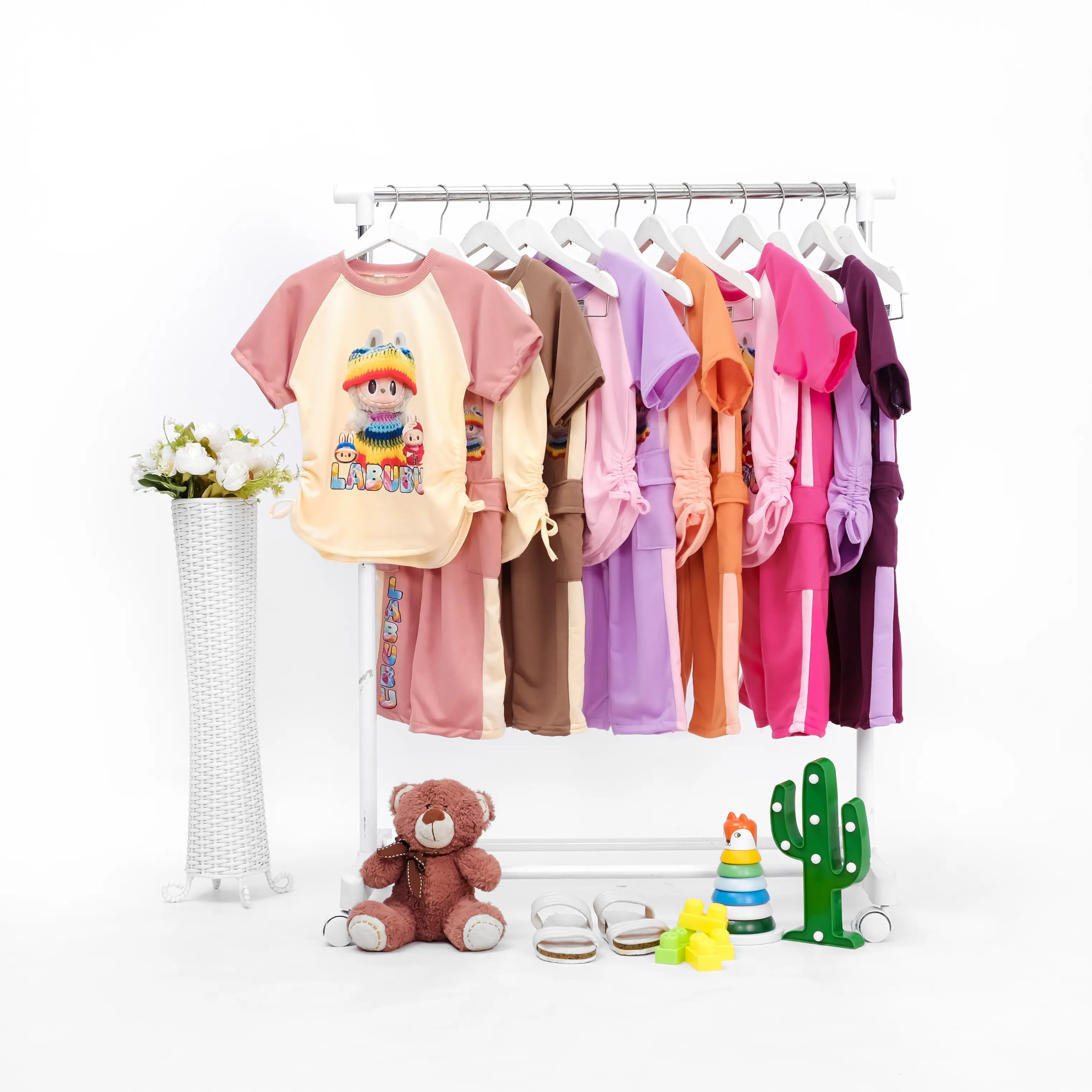Baju anak perempuan 2-9thn/Baju anak Labubu/Baju anak perempuan 2-9thn/Baju anak Viral/Setelan anak perempuan