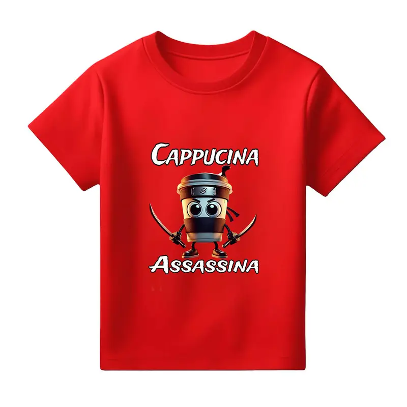 Baju Kaos Distro Anak Anomali Cappucina Assasina / Atasan Anak / Pakaian Kaos Anak Unisex Usia 2-10 thn 4