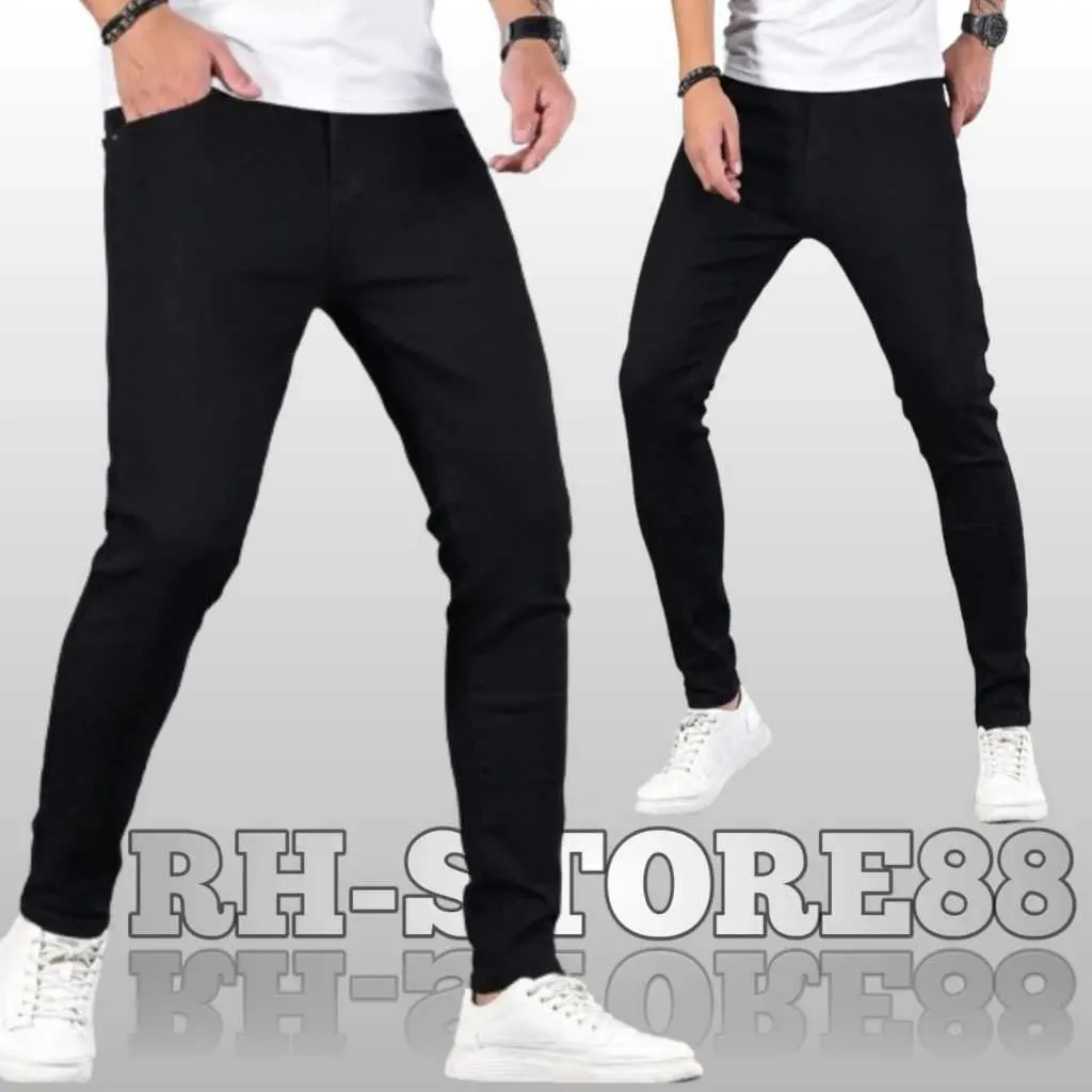 Celana Jeans Pria Denim Celana Pensil Cowok Hitam Celana Jeans Panjang Pria Slim Fit/Celana Jeans Pria Panjang Pensil Skinny Slim fit Cowok Dewasa