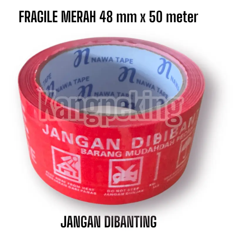 Lakban Fragile Merah Murah Jangan Dibanting printing security seal 2