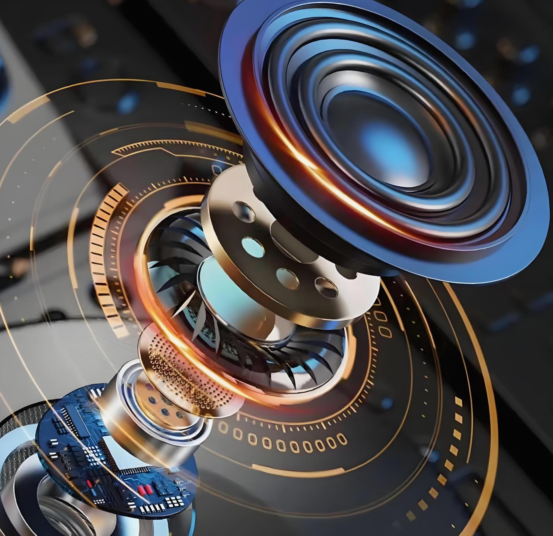 Versi Baru Tahun 2026 EIKELK HSZ PHANTOM M416 Earphone Nirkabel Multifungsi, Anti Air Dalam, Baterai Tahan Lama, TWS, Bass Kuat, Surround 3D, Peredam Suara Cerdas, Gaming, Panggilan, Musik, Olahraga, Earphone Bluetooth Nirkabel