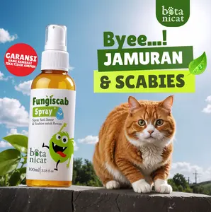BOTANICAT Spray Obat Kucing Anti Jamur Scabies Kulit Gatal Infeksi Ruam Borok Kudis Ampuh