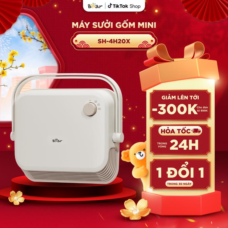   Ưu Đãi Sốc   Máy Sưởi Gốm Treo Nhà Tắm Bear Đèn Sưởi Quạt Sưởi Treo Tường Phòng Tắm Máy Sưởi Ấm Chống Nước Tiết Kiệm Điện SH-4H20X 
