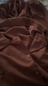 Product Review of ONESET Cringkle Pendek ANDIN Setelan Wanita Kancing KRAH V Celana Panjang Crinkle Airflow Crinkle Airflow from M**4 3