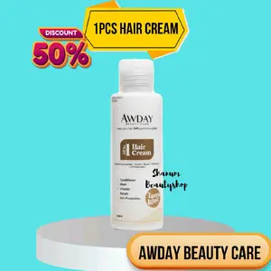 FLASHSALE - CONDITIONER / HAIRCREAM AWDAY ALL IN ONE TANPA BILAS Shampoo Haircare vitamin pelurus pelembut rambut hair protein kondisioner biru