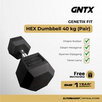 Gambar GENETIX FIT HEX Dumbbell 40KG (Pair) Angkat Beban Dumbell Fitness, Hexagonal Dumbbell Set, Barbell Set, Dumbbel Gym, Alat Olahraga, Alat Fitness dari ELITE MMA SHOP Kota Administrasi Jakarta Barat 1 Tokopedia