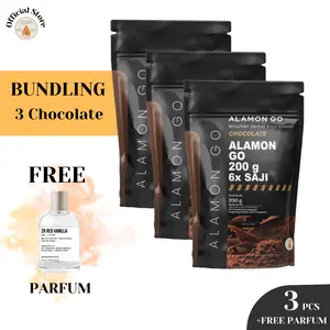 Bundling 3 pcs + PARFUM / Alamon GO / 18x Serving / Kombinasi Whey Egg Chocolate