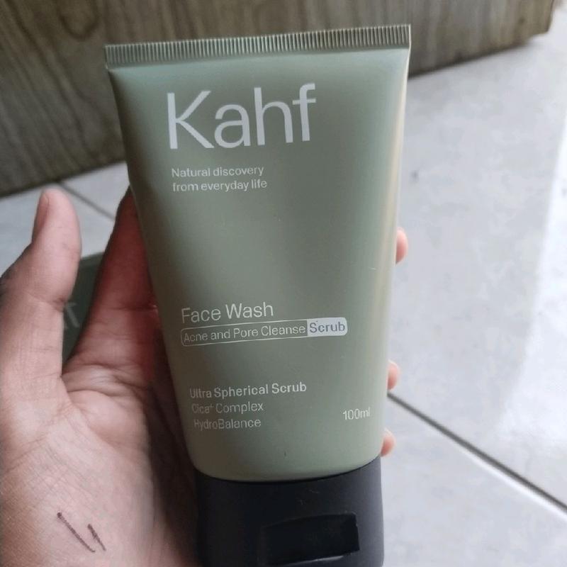 Promo - Kahf Face wash acne and Pore cleanser scrub (melembabkan & mencerahkan kulit) 100ml 1