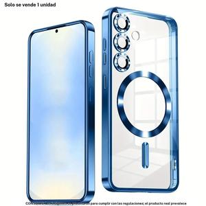 Funda magnética para celular con Protector de lente de cámara, funda protectora para teléfono a prueba de golpes, accesorio para teléfono compatible con Samsung A16 A36 A56 A55 A54 A34 A14, carcasa