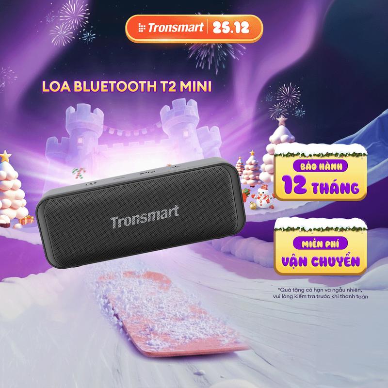  Loa Bluetooth 5.3 Tronsmart T2 Mini Công suất 10W Chống nước IPX5 Cho phép ghép đôi 2 loa | Bảo hành 12 tháng Củ Loa Nghe Nhạc 