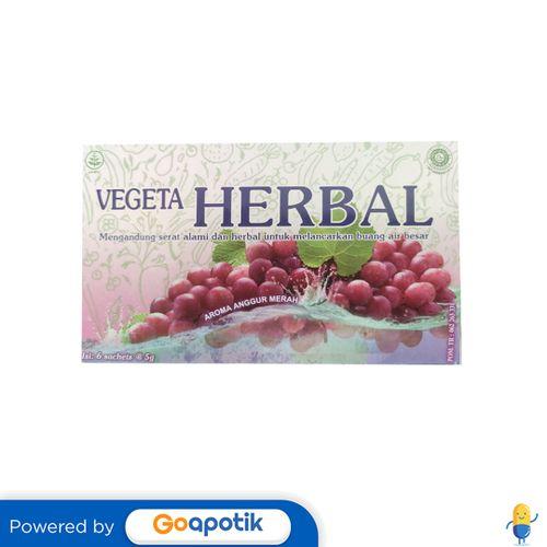 Gambar VEGETA HERBAL BOX 6 SACHET dari Apotek Yovita Farma Bandung by GoApotik Kota Bandung Tokopedia