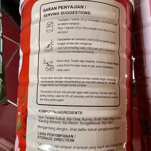 [BEST PRICE] Halal 3 Kaleng Bubur Instan Lotus Oufen Root Powder/Biji Akar Teratai/Bubuk Lotus 400g-500g