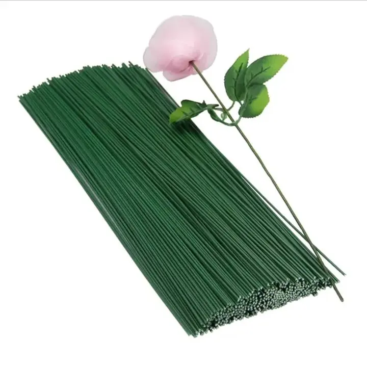 20pcs Tangkai Kawat untuk Bunga Buket / Tangkai Kawat Bunga Hijau Artificial / Tangkai Kawat20pcs Tangkai Kawat untuk Bunga Buket / Tangkai Kawat Bunga Hijau Artificial / Tangkai Kawat 0